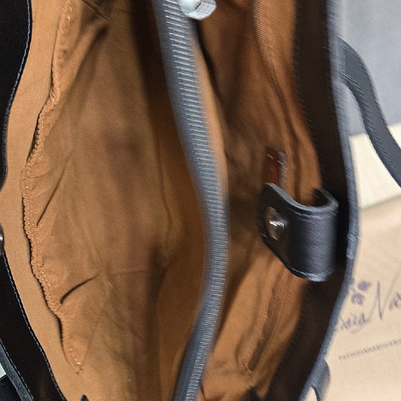 Patricia Nash Black Leather Tote - Picture 9 of 16